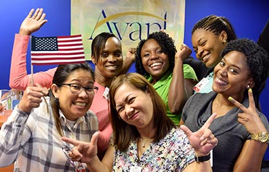 registered nurses having fun in the USA